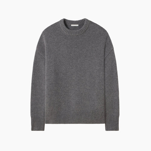 Essential Cotton Knit Sweater Grey Main Pic