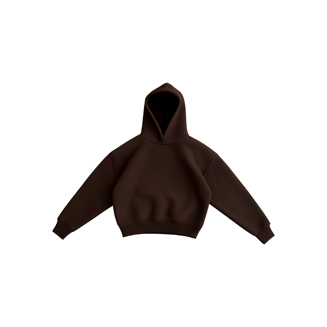 Walnut Brown Luxury Blank Heavyweight Hoodie