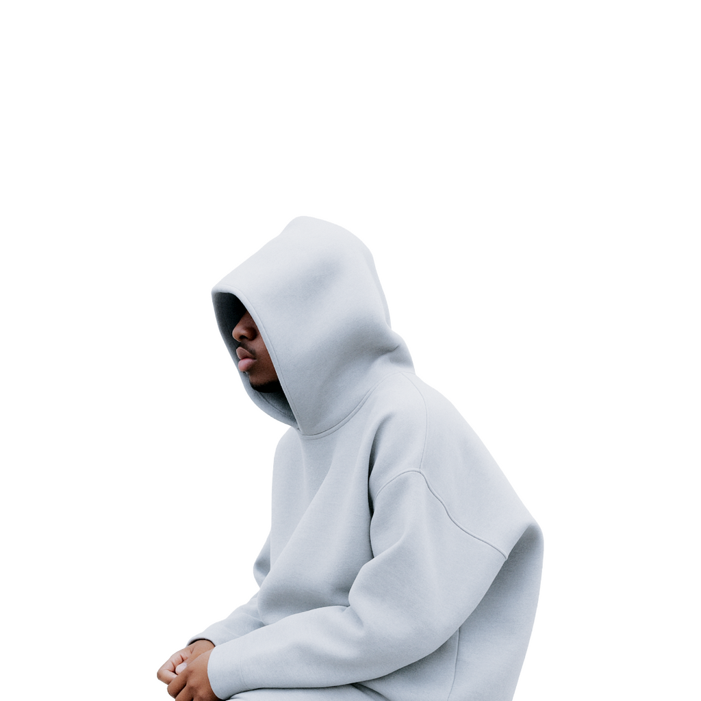 Silver Luxury Blank Heavyweight Hoodie