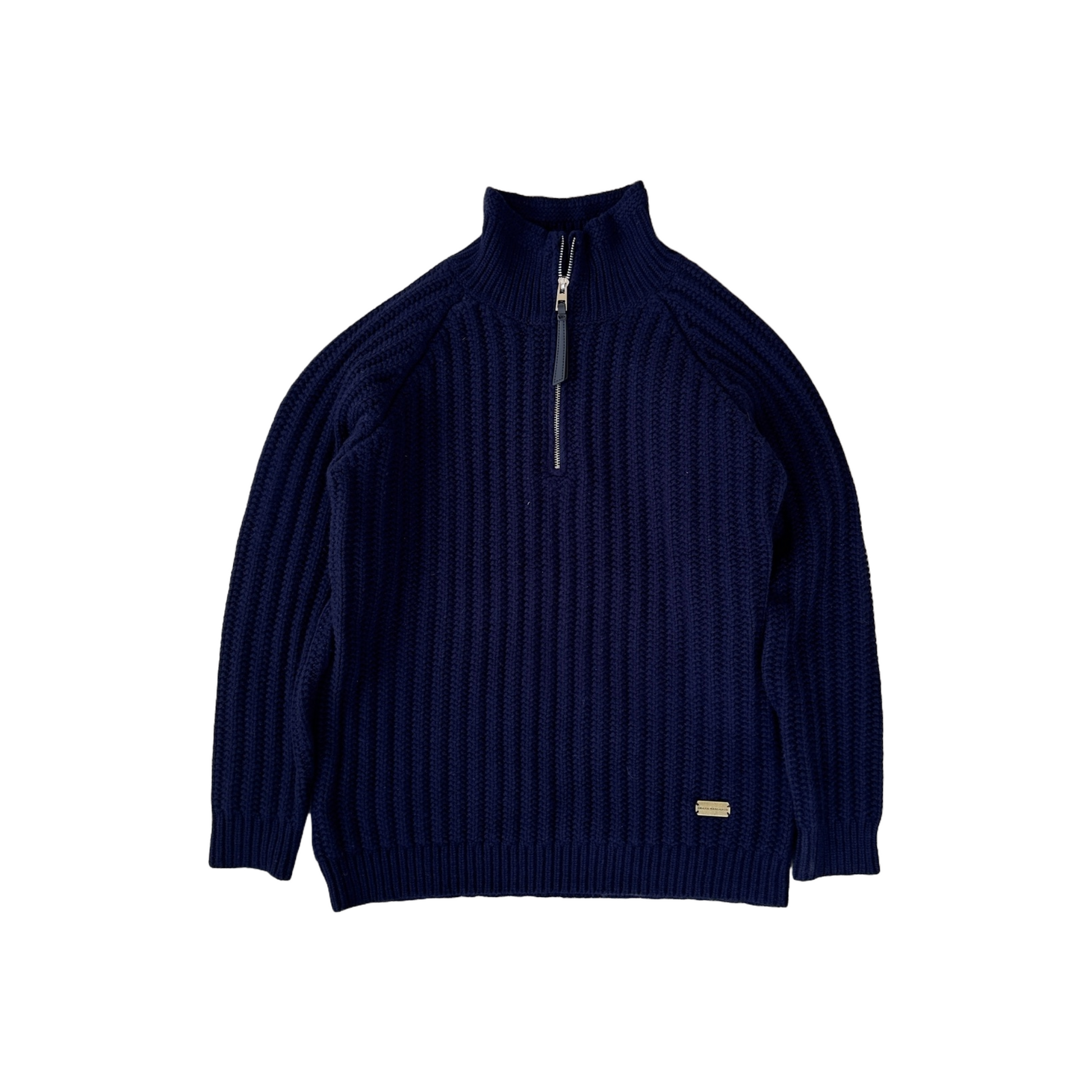 Lamb Wool Quarter Zip Sweater