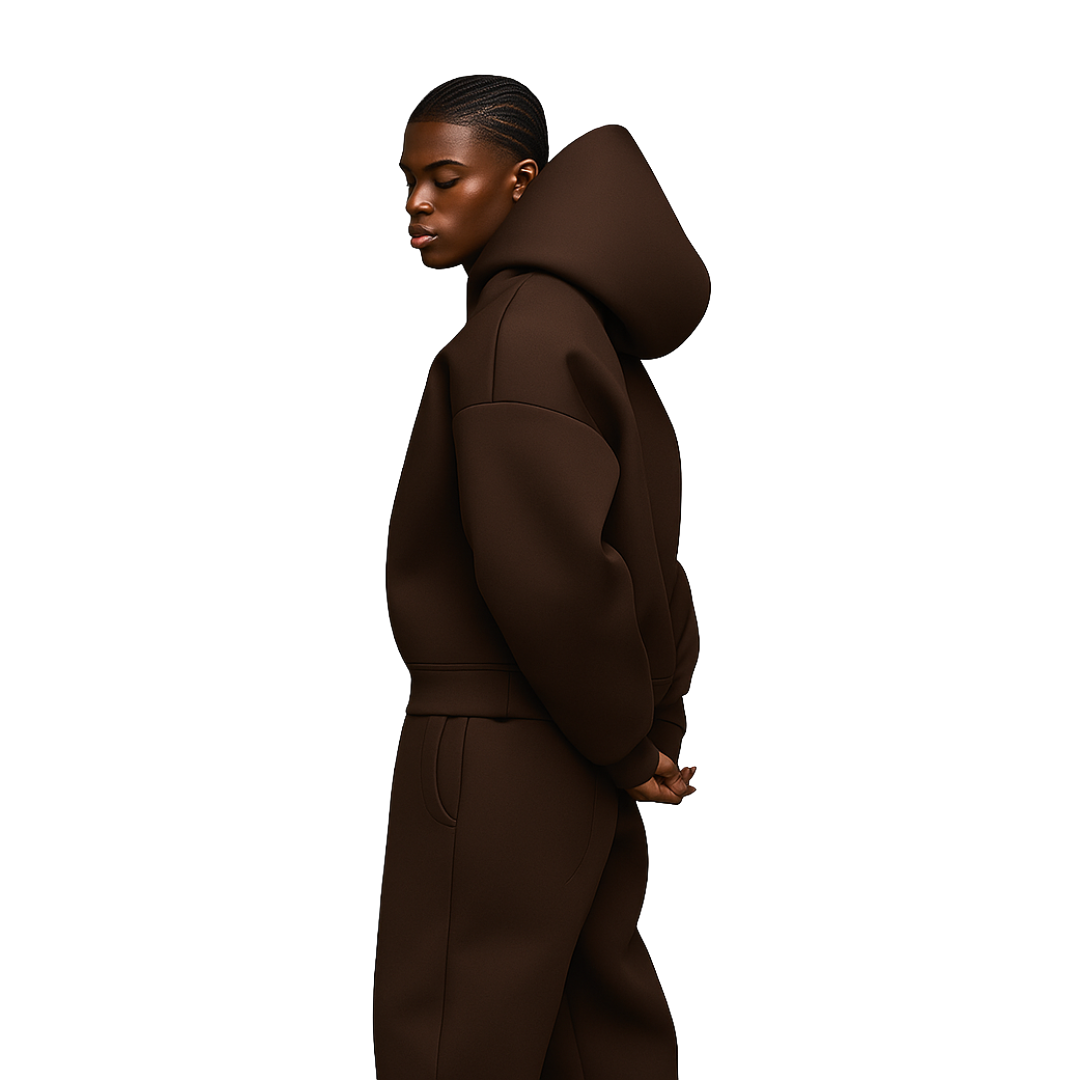 Walnut Brown Luxury Blank Heavyweight Hoodie