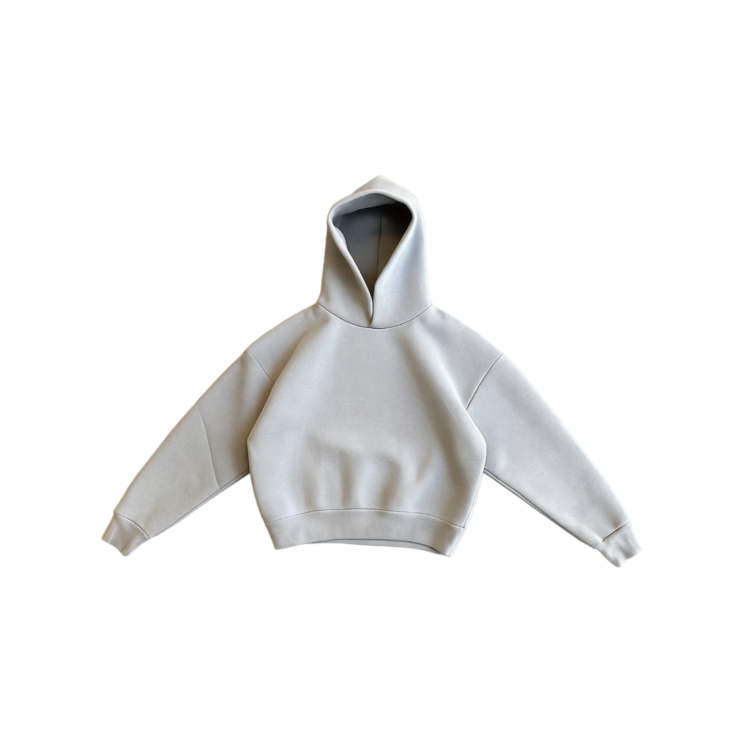 Silver Luxury Blank Heavyweight Hoodie