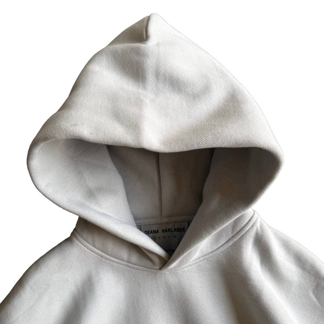Silver Luxury Blank Heavyweight Hoodie Set